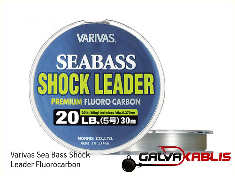 Varivas Sea Bass Shock Leader Fluorocarbon 20 lb (30 m / #5.0