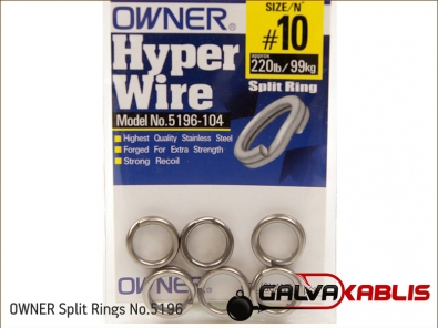 OWNER Split Rings No.5196 size 10