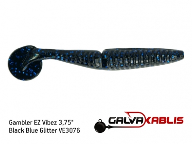 Gambler EZ Vibez Black Blue Glitter VE3076