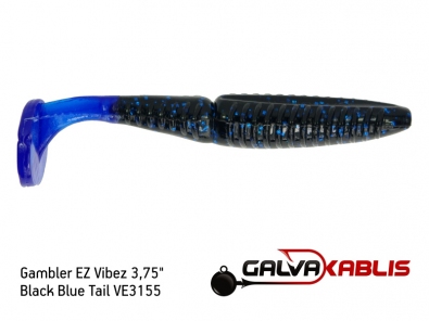 Gambler EZ Vibez Black Blue Tail VE3155