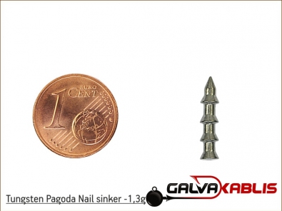 Tungsten Pagoda Nail sinker 1 3