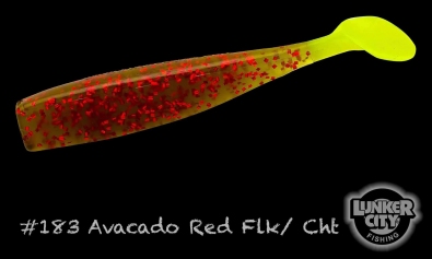 183-Avacado-Red-Flake-Chartreuse-Tail-Shaker