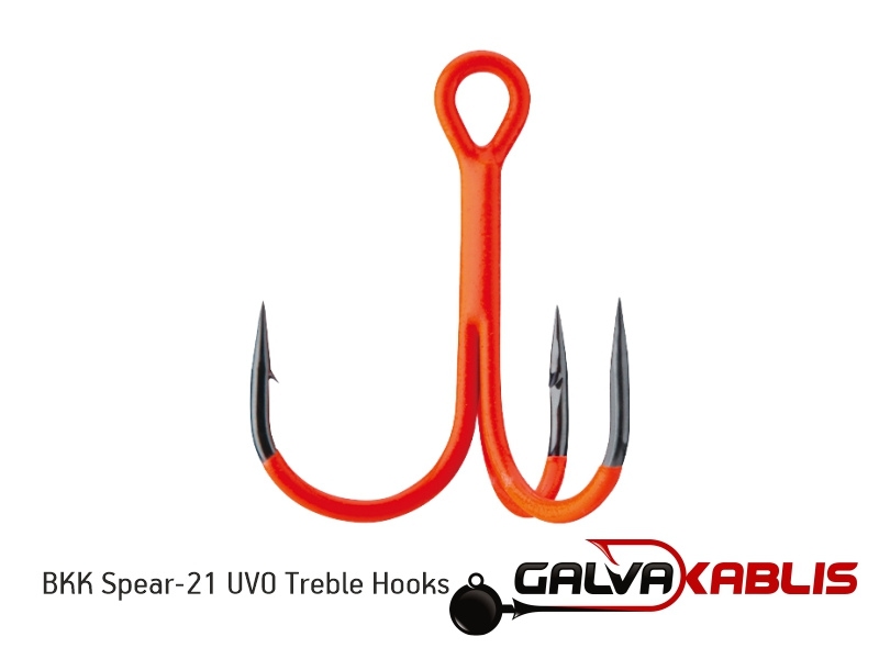 BKK Spear-21 UVO Treble Hooks size-#8 (7vnt.) A-ET-6142